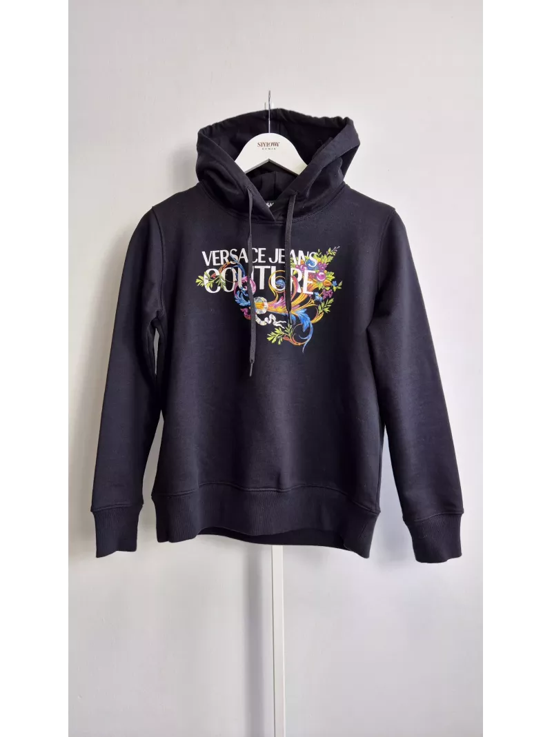 Versace Jeans Couture bluza cropped czarna r. S