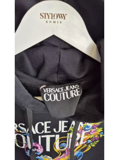 Versace Jeans Couture bluza cropped czarna r. S
