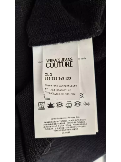 Versace Jeans Couture bluza cropped czarna r. S
