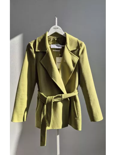 Max Mara zielona marynarka wełna angora IT 42 PL 38