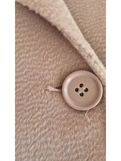 S MaxMara płaszcz różowy wełna kaszmir Cucito a Mano