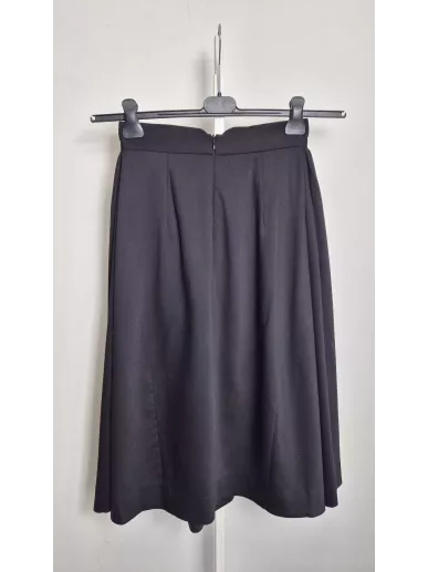 Czarna spódnica Deni Cler z wełny jagnięcej i jedwabiu rozmiar 34