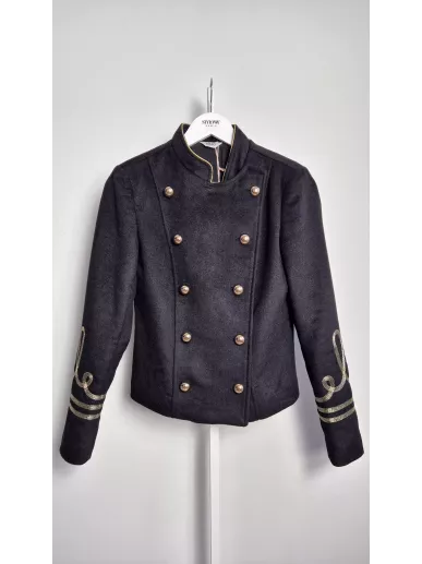 Liu Jo kurtka napoleońska czarna wełna | Stylowy Komis