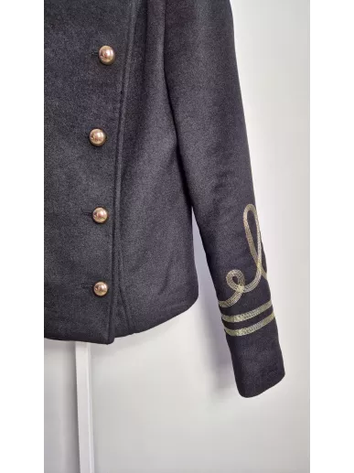 Liu Jo kurtka napoleońska czarna wełna | Stylowy Komis