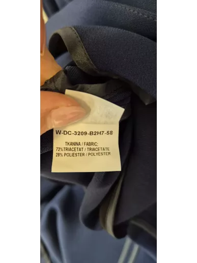 Deni Cler sukienka granatowa dwurzędowa r. 40 | Stylowy Komis