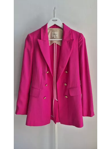 Patrizia Aryton różowa marynarka dwurzędowa r. 34 – Stylowy Komis