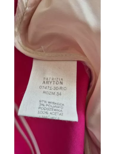 Patrizia Aryton różowa marynarka dwurzędowa r. 34 – Stylowy Komis