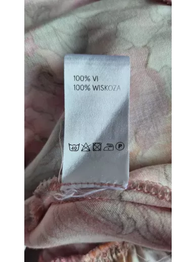 Bizuu sukienka maxi kopertowa w kwiaty z wiskozy rozmiar S