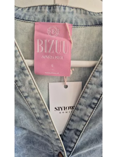 Bizuu koszula jeansowa z falbanami r. S – Stylowy Komis