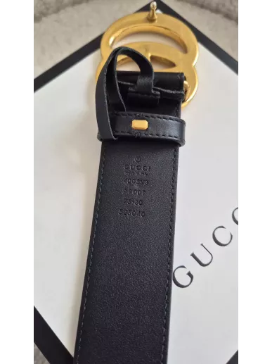 Pasek Gucci Duża Klamra Double G . Luksus z drugiej ręki Stylowy Komis