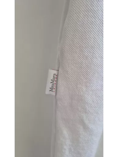 MaxMara Leisure – Biała sukienka polo bez rękawów