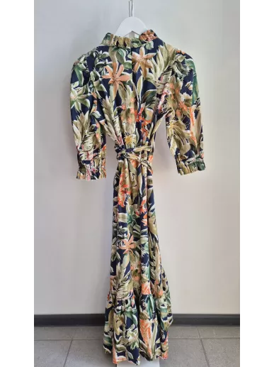 Sukienka Bizuu z lnem i wiskozą – tropikalna elegancja