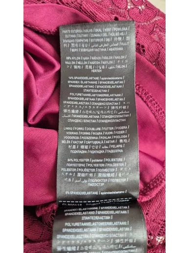 Koronkowy top GUESS w kolorze głębokiego burgundu