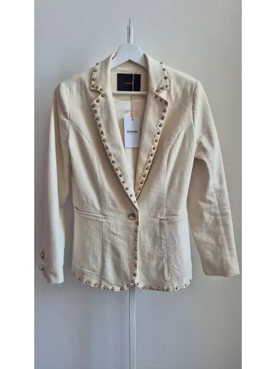 Marynarka UTERQÜE z bawełny z ćwiekami