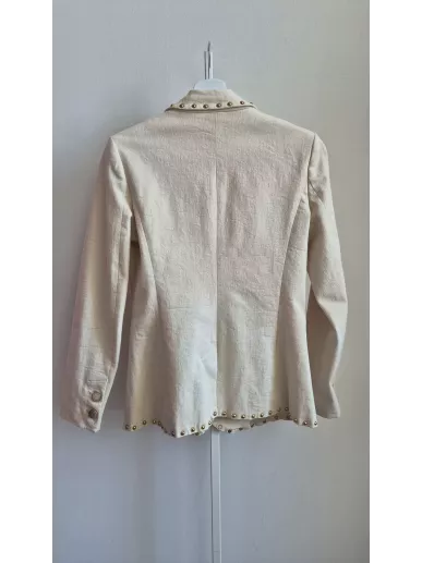 Marynarka UTERQÜE z bawełny z ćwiekami