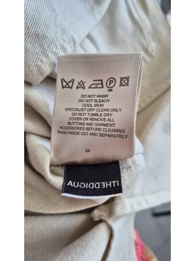 Burberry London | Beżowy bawełniany żakiet z detalami w kratę