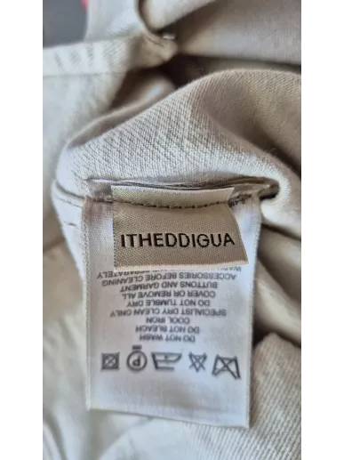 Burberry London | Beżowy bawełniany żakiet z detalami w kratę