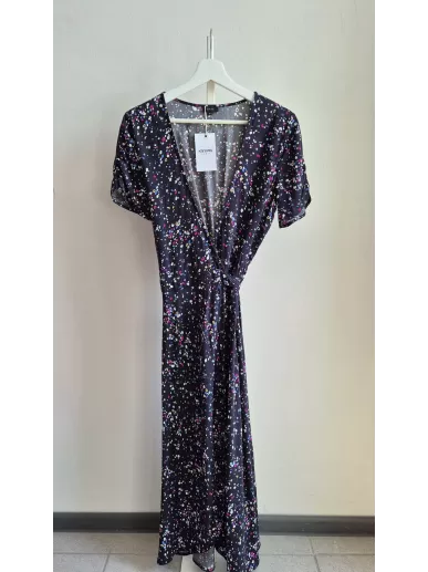 Sukienka Solar kopertowa w kolorowe kropki