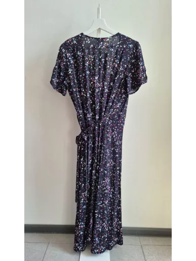 Sukienka Solar kopertowa w kolorowe kropki