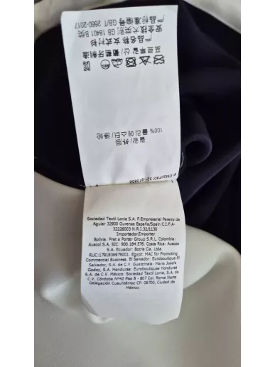 Bluzka Carolina Herrera granatowo–biała, rozm. 38 (M)