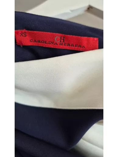 Bluzka Carolina Herrera granatowo–biała, rozm. 38 (M)