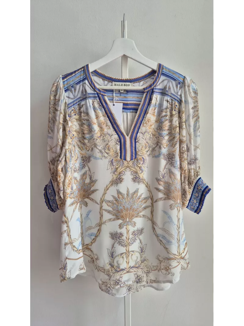 Hale Bob – jedwabista bluzka boho we wzory, rozmiar M