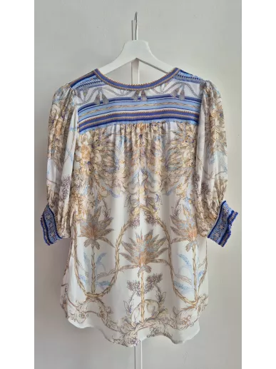 Hale Bob – jedwabista bluzka boho we wzory, rozmiar M