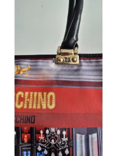 Love Moschino Shopper Bag Café Print – duża torba