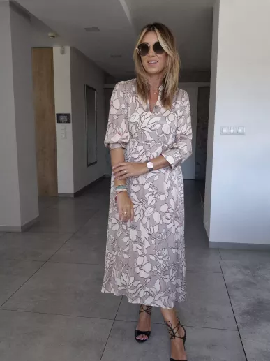 Elegancka sukienka jedwabna Marc Cain