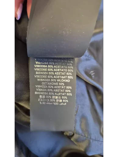 John Richmond – czarna marynarka z łańcuchem i kryształkami rozmiar 38