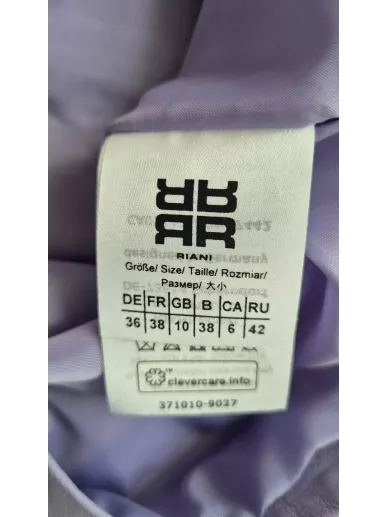 Riani liliowa kurtka skórzana nappa 100% jagnięca skóra, rozmiar 38