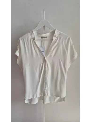 Cristinaeffe Suite bluzka jedwabna kremowa biała oversize rozmiar 38