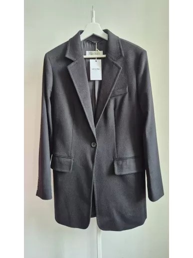 MaxMara – czarny płaszcz  Made in Italy rozmiar 40polski