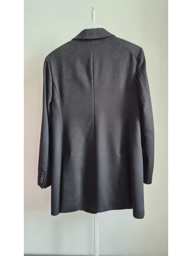 MaxMara – czarny płaszcz  Made in Italy rozmiar 40polski