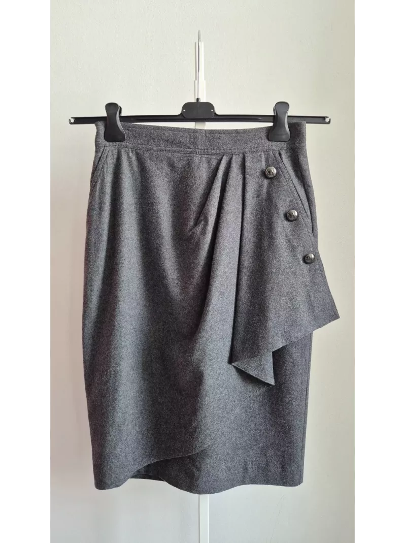 MaxMara szara spódnica wełniana 38 | Stylowy Komis