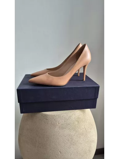 Le Silla Deco Eva 90 Minerva Delicate Nude Pumps – NOWE szpilki skórzane 36,5