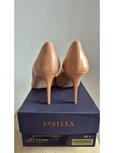 Le Silla Deco Eva 90 Minerva Delicate Nude Pumps – NOWE szpilki skórzane 36,5