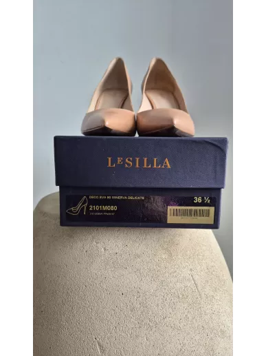 Le Silla Deco Eva 90 Minerva Delicate Nude Pumps – NOWE szpilki skórzane 36,5