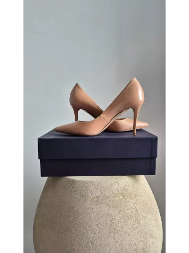 Le Silla Deco Eva 90 Minerva Delicate Nude Pumps – NOWE szpilki skórzane 36,5