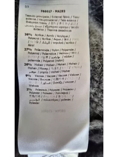 Liu Jo sweter moherowy szaro-czarny z granatem r S | Stylowy Komis