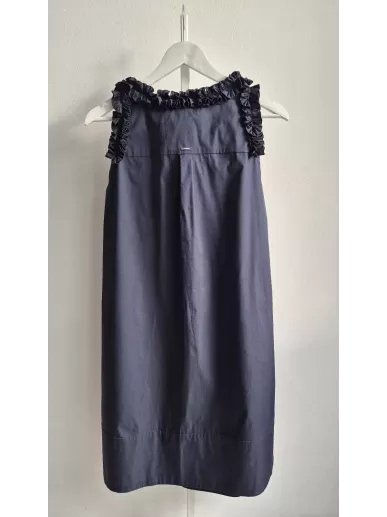 S MaxMara granatowa sukienka z falbanami r. 40 – Stylowy Komis