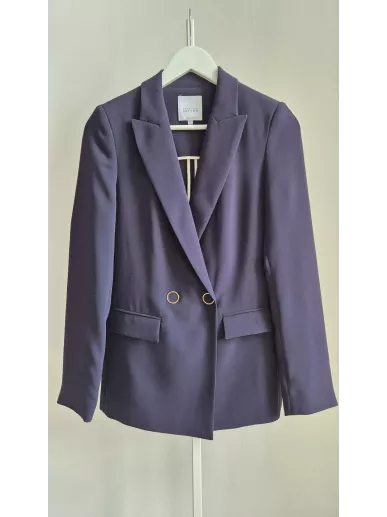 Granatowa marynarka Patrizia Aryton damska dwurzędowa, rozmiar 34, premium second hand