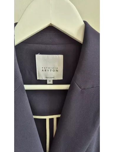 Granatowa marynarka Patrizia Aryton damska dwurzędowa, rozmiar 34, premium second hand