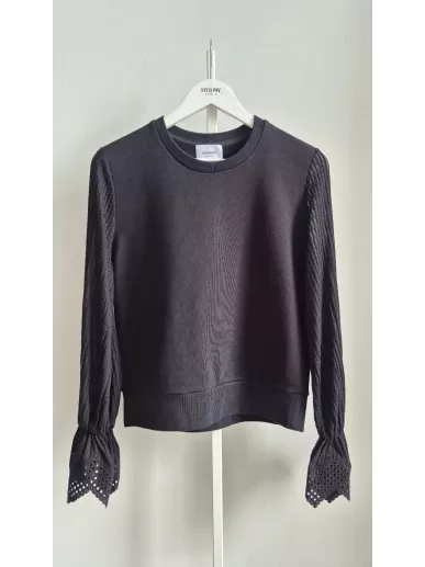 Dondup czarna bluza bawełna wiskoza r. S