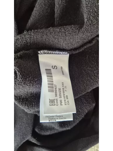 Dondup czarna bluza bawełna wiskoza r. S