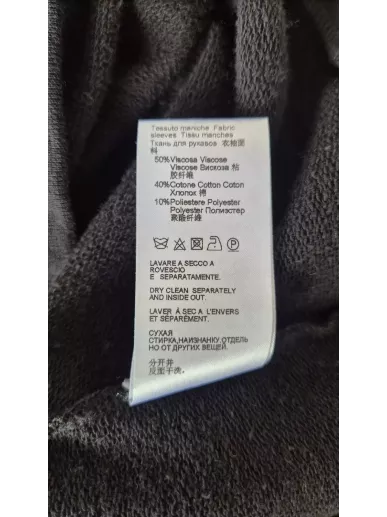 Dondup czarna bluza bawełna wiskoza r. S
