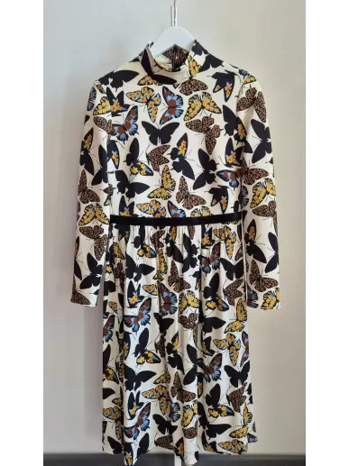 Riani sukienka midi w motyle – elegancja premium | Stylowy Komis