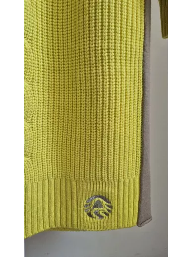 Ullrich Sportalm sweter-sukienka z wełną merino żółta