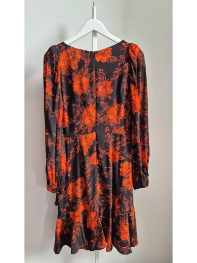 Taranko sukienka kopertowa w kwiaty czerń czerwień r.36 – Stylowy Komi