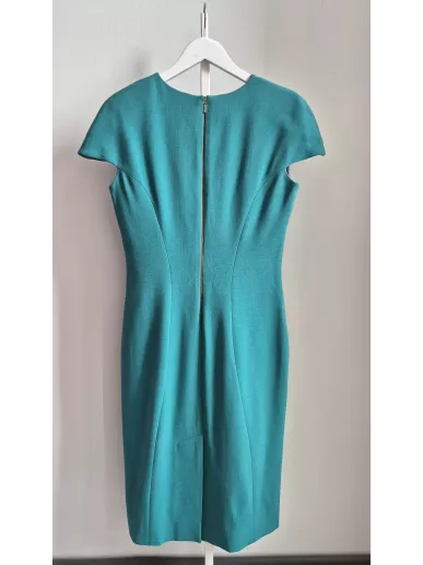 La Mania zielona sukienka ołówkowa z poduszkami r. 36